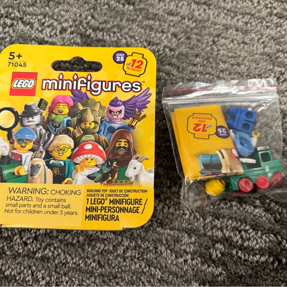 Lego train guy minifigure, new condition.